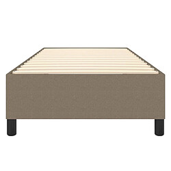 Acheter vidaXL Cadre de lit sans matelas taupe 90x200 cm tissu