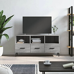 Maison Chic Meuble TV scandinave gris - Banc TV pour salon Sonoma 102x36x50 cm bois d'ingénierie -MN11795