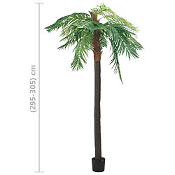 vidaXL Palmier Phoenix artificiel avec pot 305 cm Vert pas cher