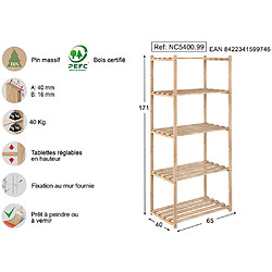 Avis Astigarraga Etagère en kit profondeur 40 cm Natura.