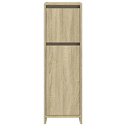 Avis vidaXL Armoire de salle de bain Chêne sonoma 30x30x95 cm Aggloméré