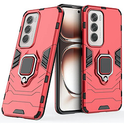 Htdmobiles Coque pour Oppo Reno 12 5G - housse etui rigide anti choc + verre trempe - ROUGE