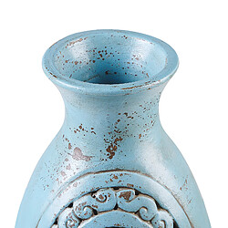 Acheter Beliani Vase décoratif MEGARA fait à la main Céramique 51 cm Turquoise