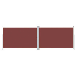 Maison Chic Auvent latéral rétractable de balcon | Store extérieur | Auvent solaire Marron 220x600 cm -GKD23303