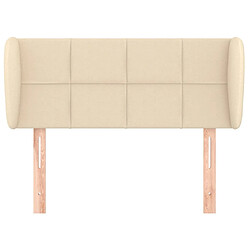 Avis Maison Chic Tête de lit moderne avec oreilles pour chambre - Décoration de lit Crème 83x23x78/88 cm Tissu -MN63409