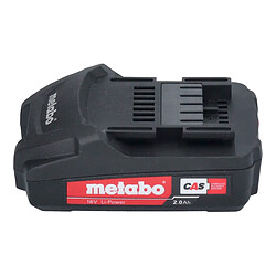 Metabo Kit de batterie 4x bloc d'accumulateurs Li-Power 18 V 2,0 Ah CAS Li-Ion ( 4x 625596000 ) avec affichage de l'état de charge