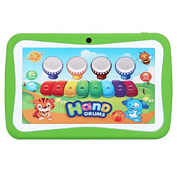 Wewoo Pour enfants, 7 pouces, 512 vert Mo + 8 Go, Android 5.1 RK3126 Quad Core 1.3GHz, WiFi, carte TF 32 Go, double caméra Tablette Tactile