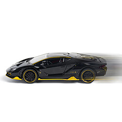 Universal 1/24 Lumière en alliage LP770 Modèle de voiture de sport moulée sous pression Simulation Acoustique et Lumière Retour Collection de jouets de supercar | Voiture de jouet moulée sous pression(Le noir)