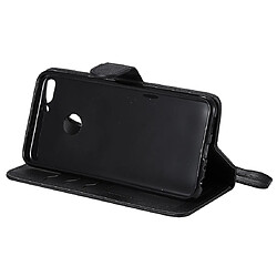 Acheter Wewoo Housse Coque Pour Huawei P Smart / Enjoy 7s Étui de protection à rabat horizontal de couleur unie avec support et fentes cartes et portefeuille et cadre photo et lanière noir