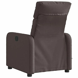 Acheter Maison Chic Fauteuil Relax pour salon, Fauteuil de massage inclinable électrique Marron foncé Tissu -GKD12759