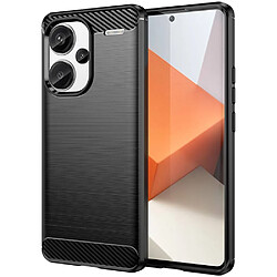 Htdmobiles Coque pour Xiaomi Redmi Note 13 Pro+ Plus 5G - housse etui silicone gel carbone + film ecran - NOIR