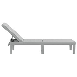 Acheter vidaXL Chaise longue réglable en hauteur à 4 positions polypropylène