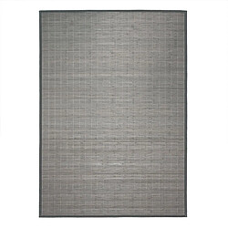 Thedecofactory BALI CHIC - Tapis en bambou à lattes et ganse gris 133x180