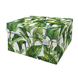 Dutch Design Brand Boite de rangement Green Leaves 39,5x32x21cm