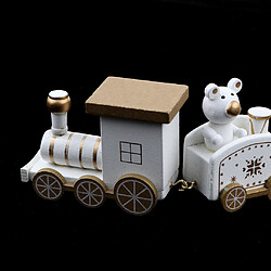 Acheter noël train train bois ornement noël jouet véhicules décoration cadeau blanc