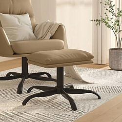 Maison Chic Repose-pied,Tabouret confortable Cappuccino 60x60x36 cm Similicuir -MN89097