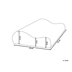 Avis Beliani Oreiller AMNE Haut 57 x 35 cm Blanc