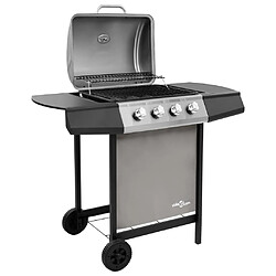 Avis vidaXL Barbecue gril à gaz avec 4 brûleurs Noir et argenté