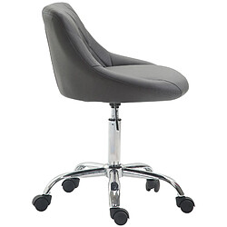 Avis Decoshop26 Tabouret de travail confortable pour cabinet médical salon de beauté en PVC gris pivotant et réglable TABO10148