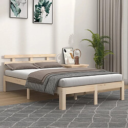 vidaXL Cadre de lit sans matelas 135x190 cm