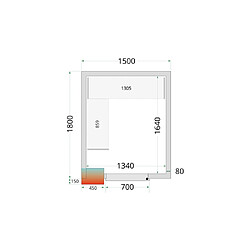 Kit de Système de Rayonnage pour Chambre Froide modèle CRPF1518 - Tefcold