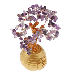 richesse argent chanceux arbre feng shui cristal arbre en plastique décor à la maison violet pas cher