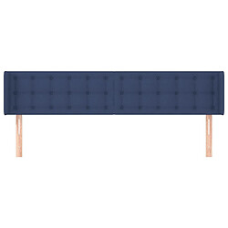 Avis Maison Chic Tête de lit scandinave avec oreilles,meuble de chambre Bleu 163x16x78/88 cm Tissu -MN47560