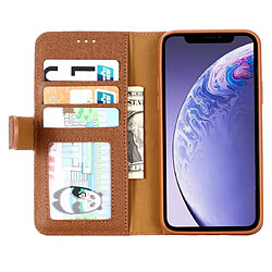 Acheter Wewoo Coque Pour iPhone 11 Pro GEBEI Etui de protection en cuir à rabat avec support logements cartes portefeuille et cadre photo Marron