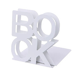 Wewoo Alphabet en forme de fer serre-livres métal support de de bureau pour les livres blanc