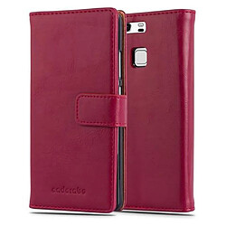 Cadorabo Coque Huawei P9 Etui en Rouge