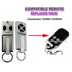 GUPBOO Télécommande Universelle de Rechange Compatible Chamberlain TX2REV / Chamberlain TX4RUNI