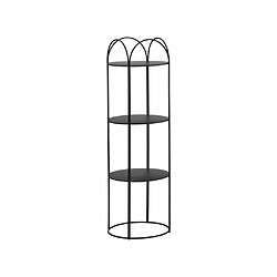 Vente-Unique Etagère en métal - 3 tablettes - Noir - GRAZIELA