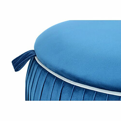 Paris Prix Pouf & Coffre de Rangement Adorée 63cm Bleu