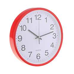 Horloge murale de quartz de 12 ""dia horloge analogique pour la cuisine à la maison chambre deocr rouge pas cher