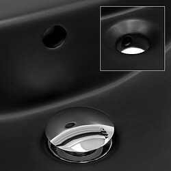 Acheter ML DESIGN MODERN LIVING ML-Design Lavabo en céramique en noir mat, 61x45,5x18,5 cm, Lavabo de comptoir avec trop-plein et trou pour robinet, Lavabo moderne, cuvette de lavabo Lavabo à main, pour salle de bains/WC invités