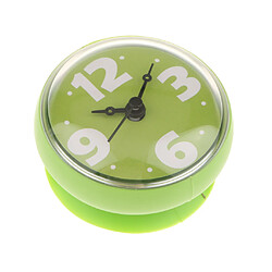 ventouse horloge murale horloge salle de bain douche silicone horloge, étanche vert