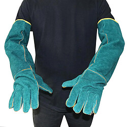 Avis 1 paire Peau de Vache de Protection Reptile Gants de Manipulation Résistant Aux Rayures Serpent Lézard Sauvage Animaux Protection Formation Gant