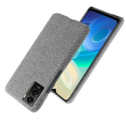 Coque en TPU + PU anti-griffes, gris clair pour votre Vivo Y55s 5G