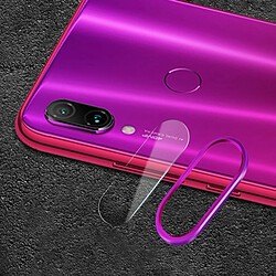 Wewoo Bague de lentille de caméra arrière en métal pour téléphone portable anti-rayures + de trempée Film de protection Xiaomi Redmi Note 7 Violet