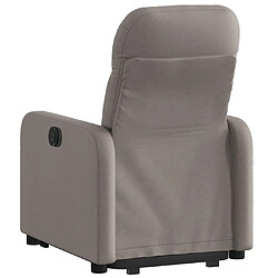 Avis vidaXL Fauteuil inclinable taupe tissu