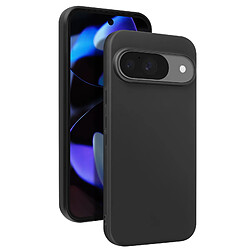 Mayaxess Coque pour Google Pixel 9 et 9 Pro Silicone Souple Revêtement Fin Noir