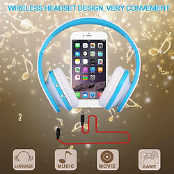 Acheter Universal NX-8252 casque Bluetooth sans fil pliable professionnel pour DVD MP3