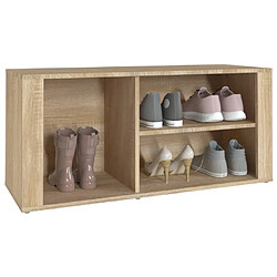 Acheter Maison Chic Armoire à Chaussures,Meuble de Rangement à Chaussures Chêne sonoma 100x35x45cm Bois d'ingénierie -MN72596