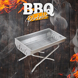 Acheter MR TUZZA Barbecue au charbon de bois portable pliant en acier de camping Poplar