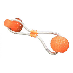 2pieces Chien Interactif Jouet Jouet En Caoutchouc Chewing-Bite Aspiration Coupe Jouet W / Ball pas cher