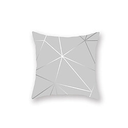 Avis YP Select 3 Pcs Argent Gris Géométrique Pêche-Peau Oreiller Titulaire Bus Bureau Oreiller Housse de Coussin - 2 Argent 45X45 CM