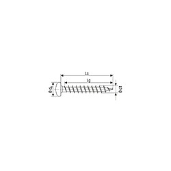 Vis bois aggloméré Spax tête ronde cruciforme Z