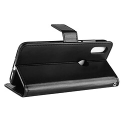 Acheter Wewoo Housse Coque en cuir à rabat horizontal pour Crazy Horse Texture pour Xiaomi Mi Play, avec porte-cartes et porte-cartes, ainsi que porte-monnaie lanière (Noir)