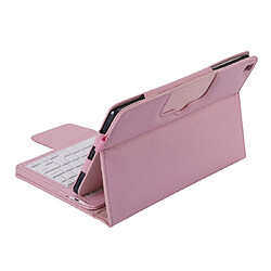 Acheter Wewoo SA510 Clavier Bluetooth détachable + Housse de protection en cuir PU texturé litchi avec support pour Galaxy Tab A 10.1 2019 T510 / T515 rose