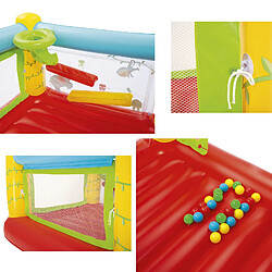 Avis Château Gonflable avec 25 Balles de Jeu Bestway Jumptacular Bouncer 175x173x114 cm Multicolore avec Filet de Sécurité